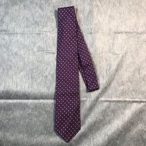 Brooks Brothers Purple Tie with White Polka Dots
